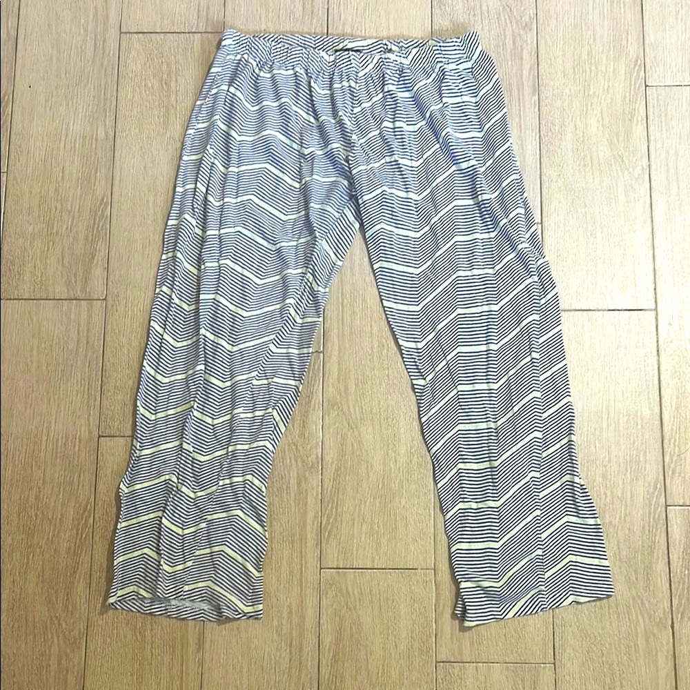 Just Love Yellow and Black Chevron Pajama Pants Soft Sleepwear